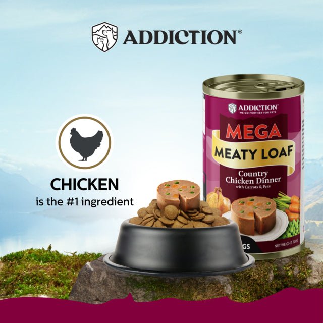 Addiction Addiction Mega Country Chicken Dinner Loaf - Food - Wet - Bag - Warkworth