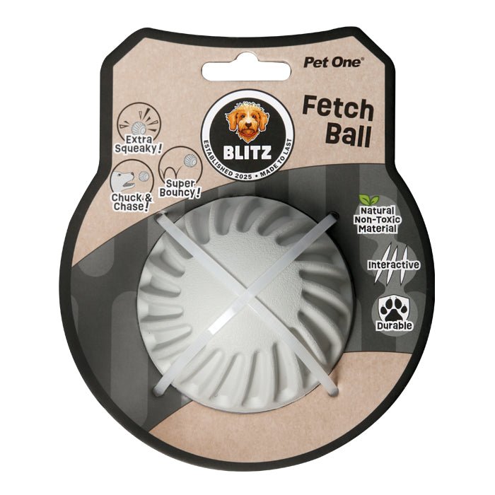 Pet One Blitz Rubber Fetch Ball for Dogs - Toys - Medium Bag - Warkworth