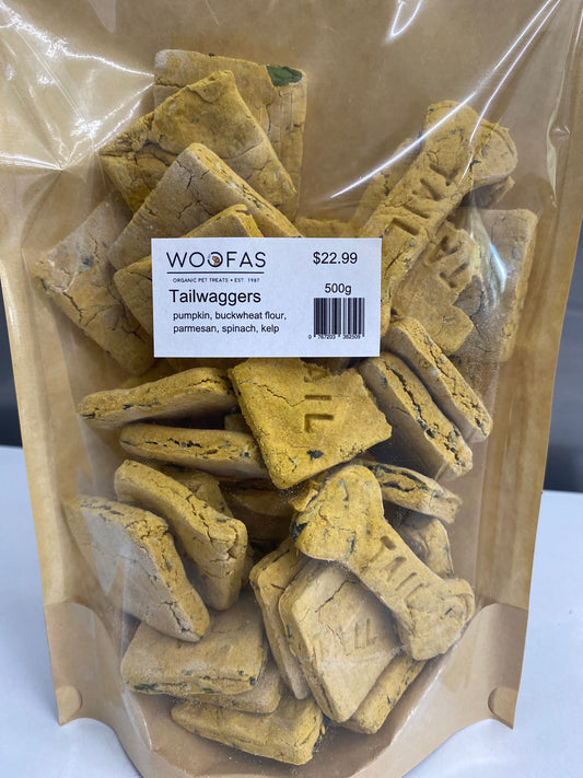 Woofas Barkery Biscuits - Tailwaggers - 500g