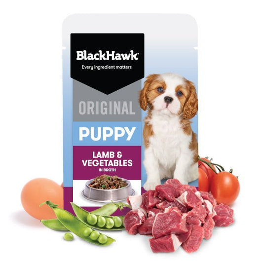 Black Hawk Black Hawk Wet Puppy Food Pouch - Food - Wet - Lamb & Vegetables Bag - Warkworth