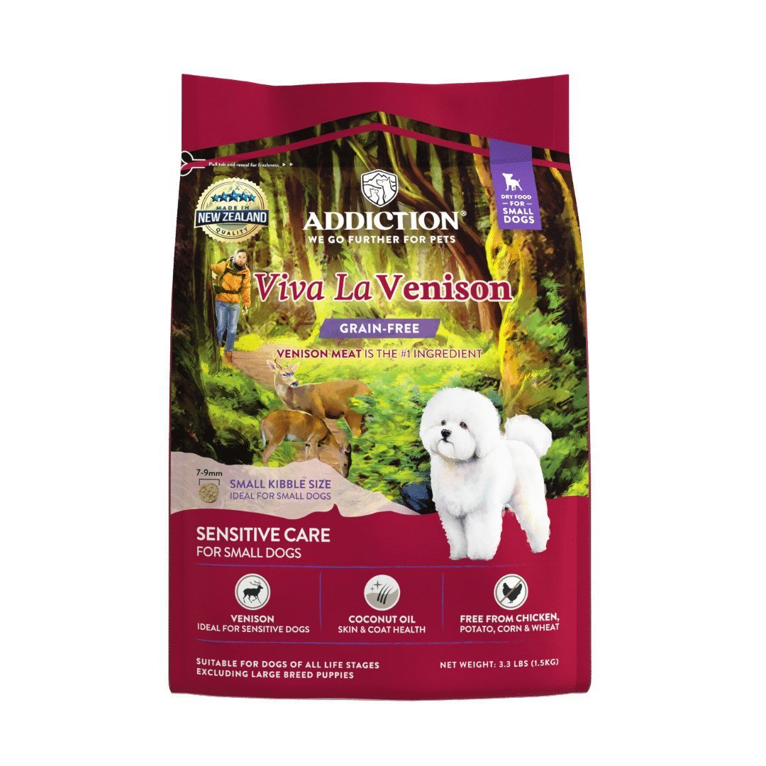 Addiction Viva La Venison for Small Dogs - 1.5kg - Tuck In Healthy Pet Food & Animal Natural Health Supplies