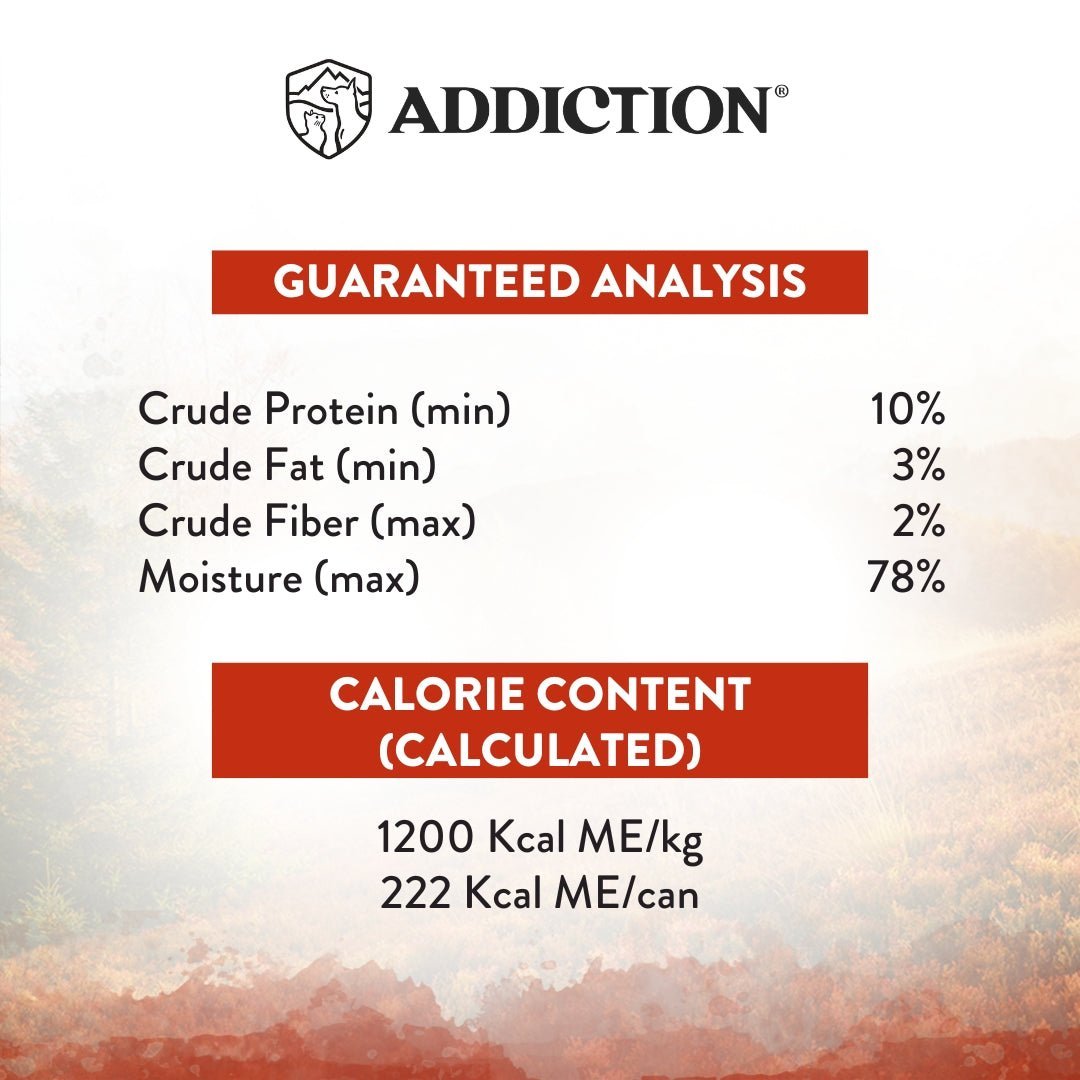 Addiction Wild Islands Forest Meat Venison & Beef Canned Cat Food 185 gm - Tuck In Healthy Pet Food & Animal Natural Health Supplies