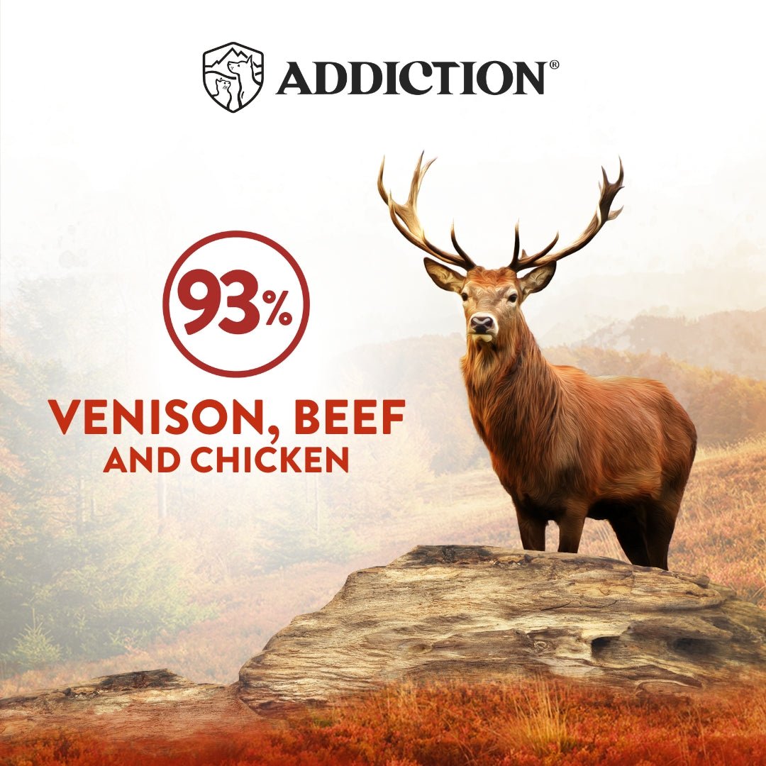 Addiction Wild Islands Forest Meat Venison & Beef Canned Cat Food 185 gm - Tuck In Healthy Pet Food & Animal Natural Health Supplies