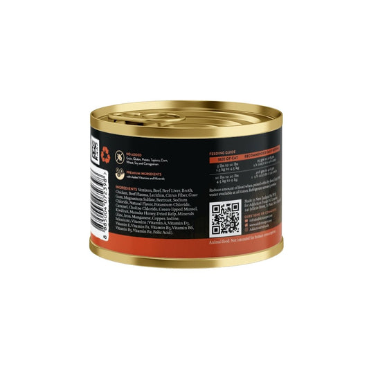 Addiction Wild Islands Forest Meat Venison & Beef Canned Cat Food 185 gm - Tuck In Healthy Pet Food & Animal Natural Health Supplies