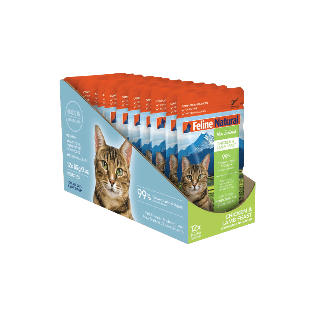 Feline Natural Grain - Free 85g Pouches for Cats - Chicken & Lamb - Tuck In Healthy Pet Food & Animal Natural Health Supplies