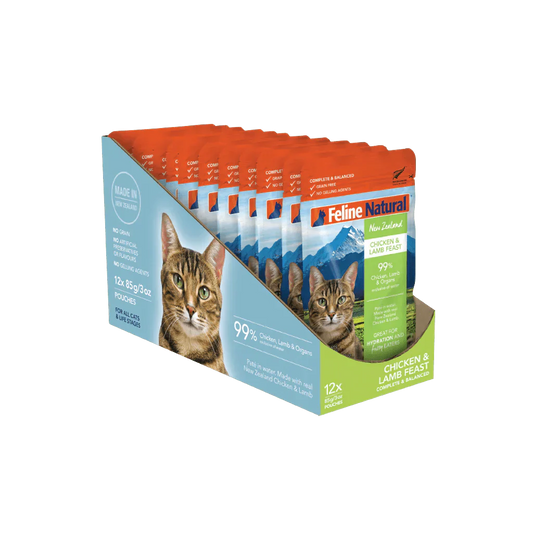 Feline Natural Grain - Free 85g Pouches for Cats - Chicken & Lamb - Tuck In Healthy Pet Food & Animal Natural Health Supplies
