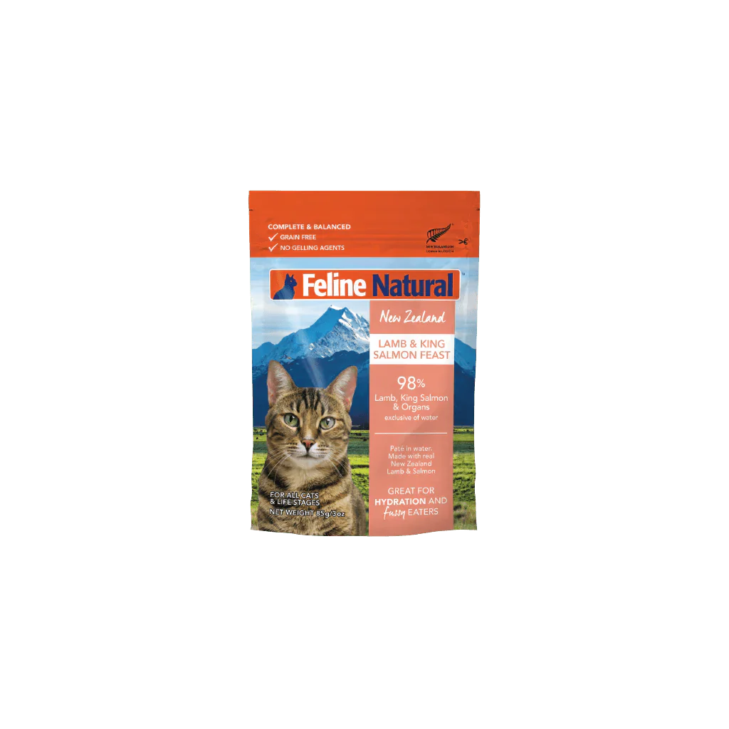 Feline Natural Grain - Free 85g Pouches for Cats - Variety Box - Tuck In Healthy Pet Food & Animal Natural Health Supplies