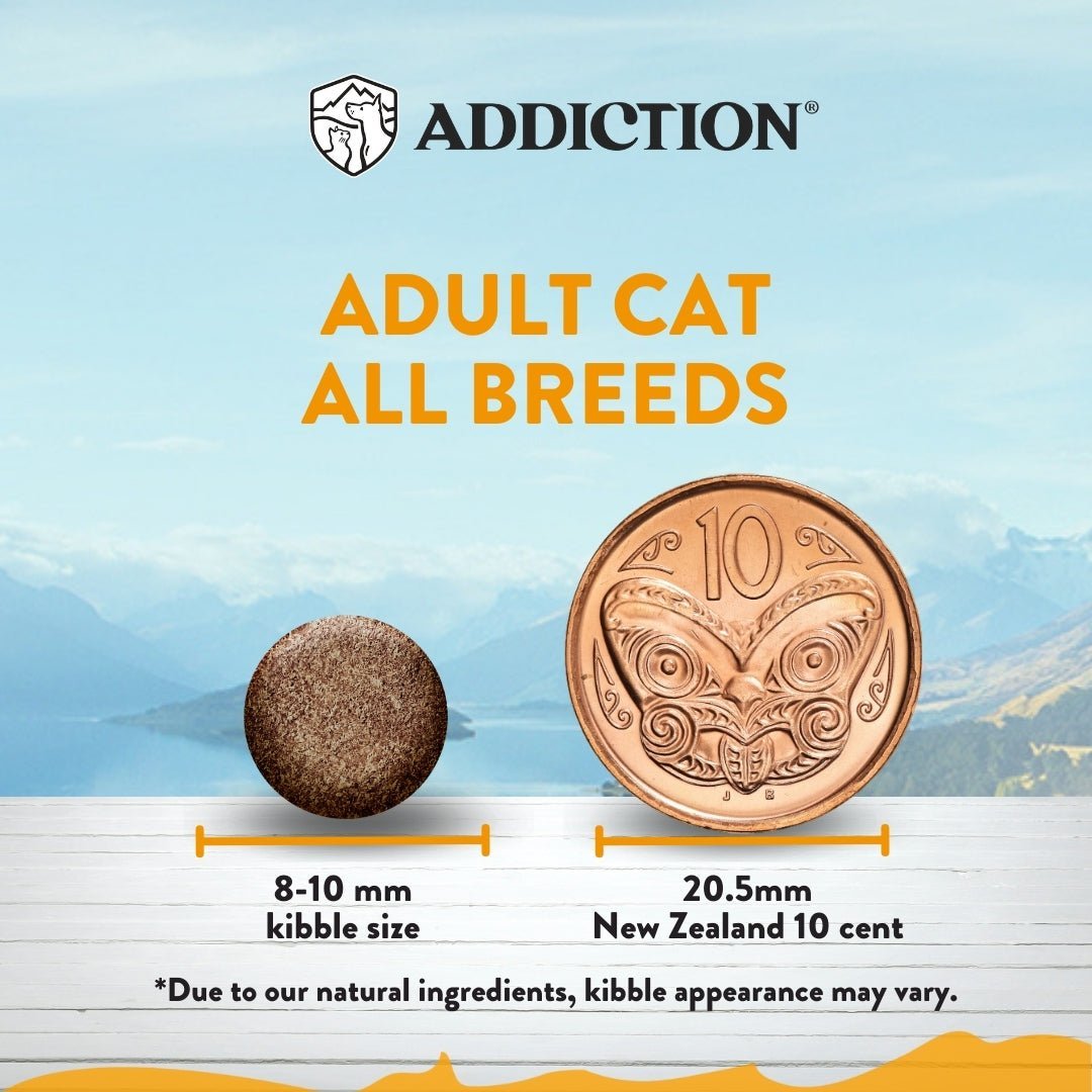Addiction Chicken Supreme - Adult Cat, Complete & Balanced, Immune Boost Dry Cat Food - Food - Dry - Tuck In Healthy Pet Food & Animal Natural Health Supplies