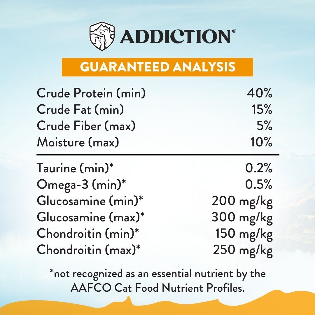 Addiction Chicken Supreme - Adult Cat, Complete & Balanced, Immune Boost Dry Cat Food - Food - Dry - Tuck In Healthy Pet Food & Animal Natural Health Supplies