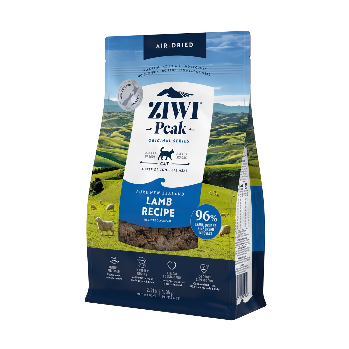 ZIWI Peak® Air - Dried Lamb Recipe for Cats - Food - Dry - Tuck In Healthy Pet Food & Animal Natural Health Supplies