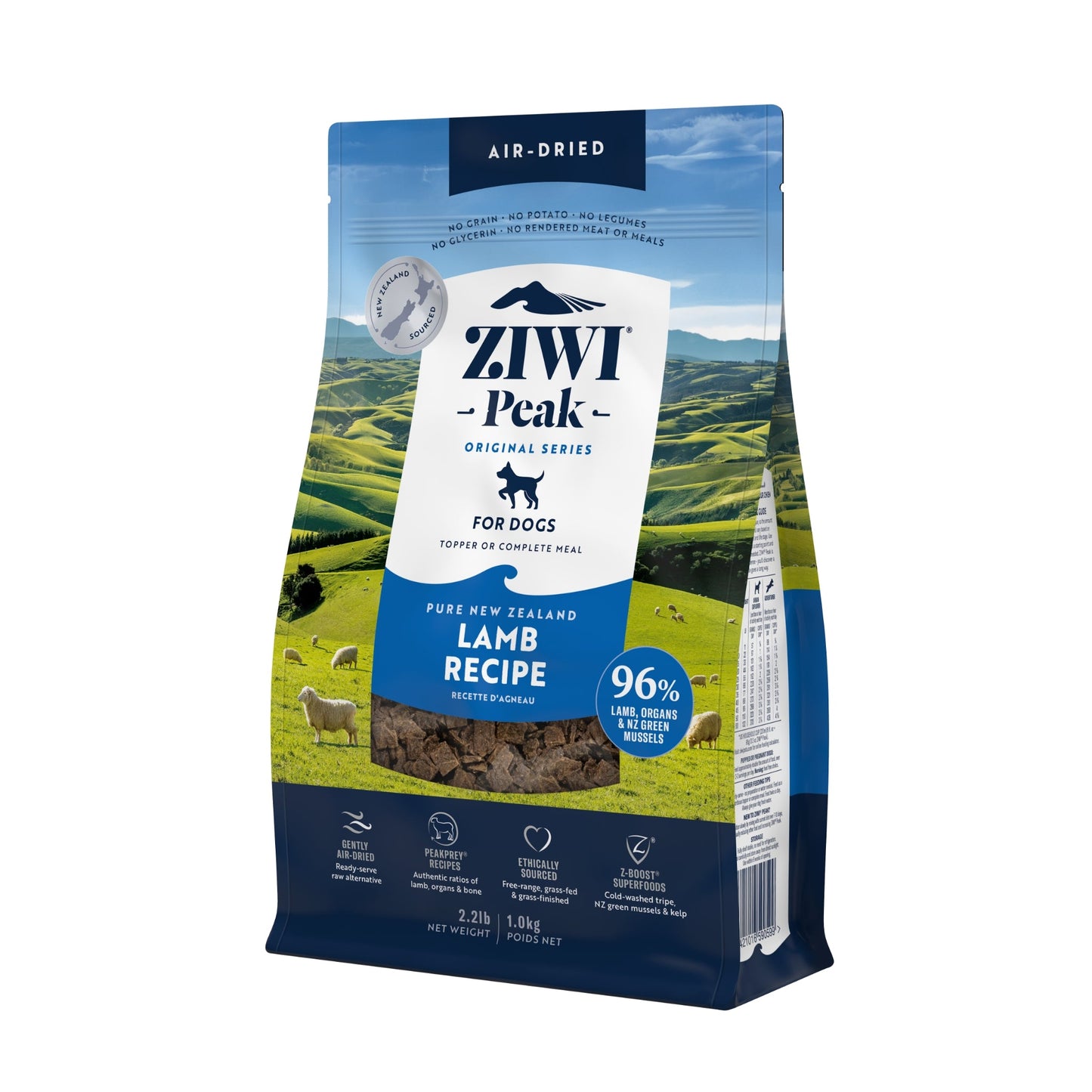 ZIWI Peak® Air - Dried Lamb Recipe for Dogs - Food - Dry - Tuck In Healthy Pet Food & Animal Natural Health Supplies