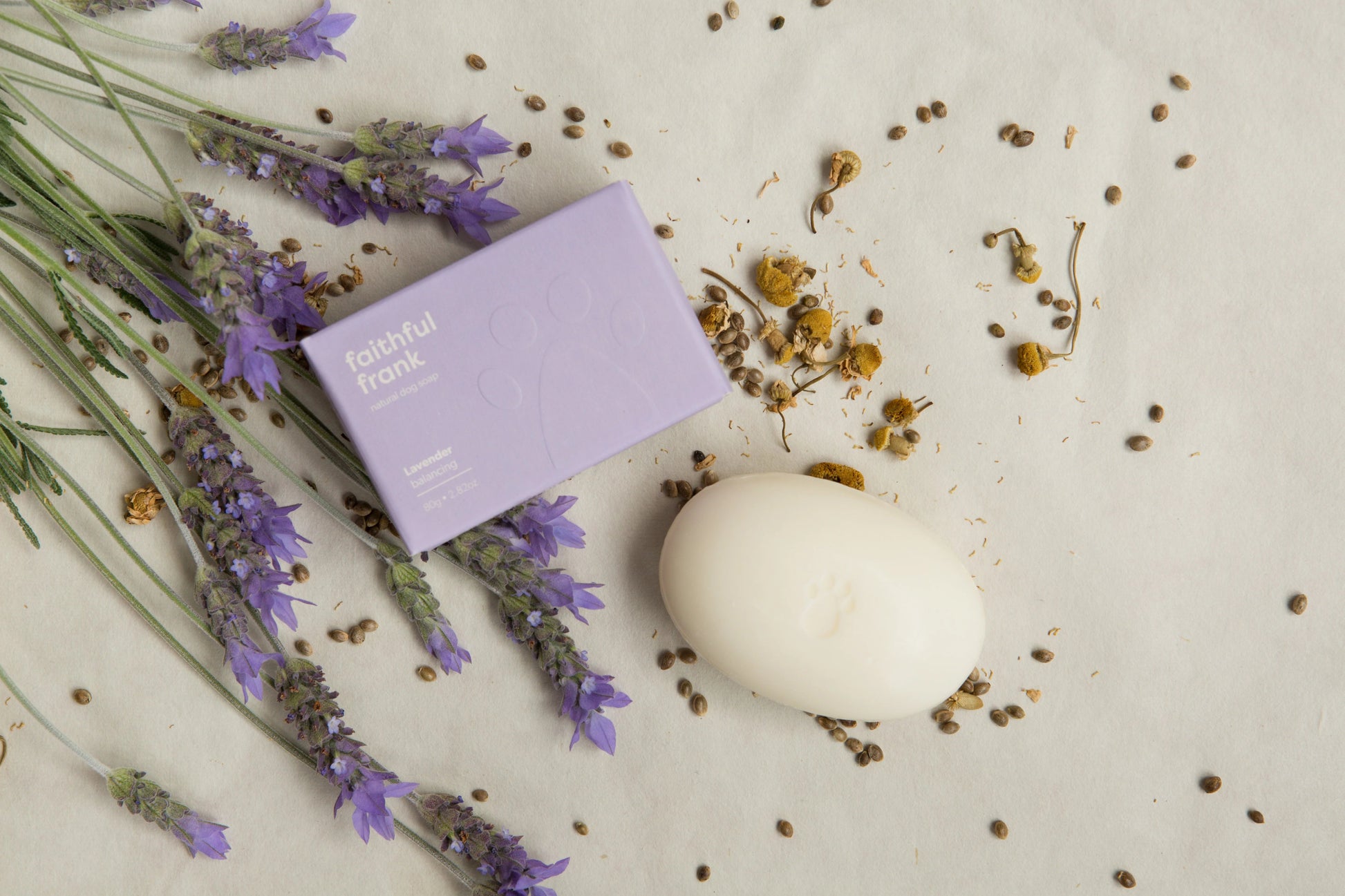 Faithful Frank Lavender Balancing Dog Soap - General - Tuck In Healthy Pet Food & Animal Natural Health Supplies