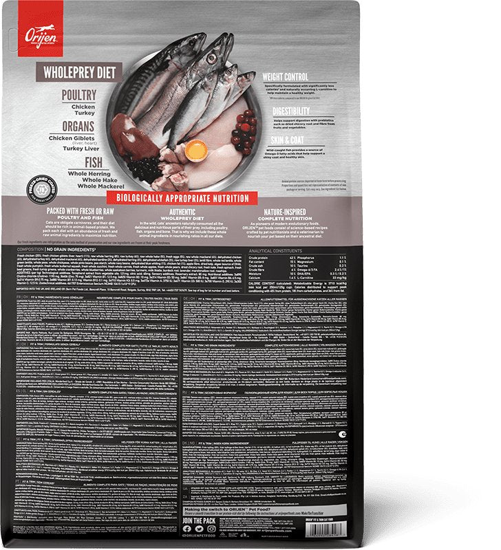 Orijen Fit & Trim Cat Food - Tuck In Healthy Pet Food & Animal Natural Health Supplies