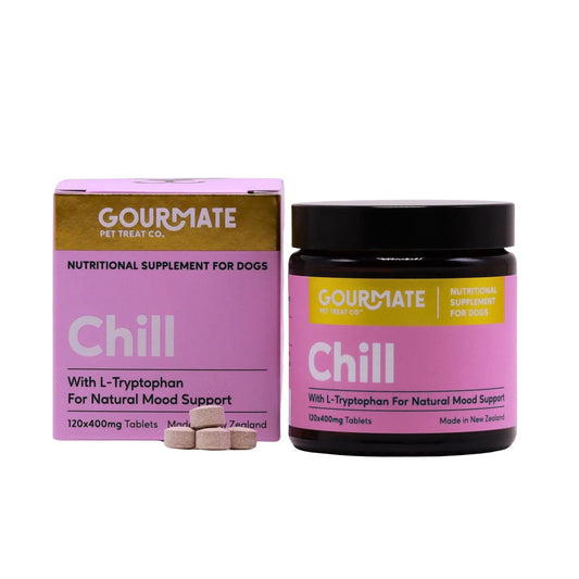Gourmate Chill with L - Tryptophan for Natural Mood Support - OTC - Tuck In Healthy Pet Food & Animal Natural Health Supplies