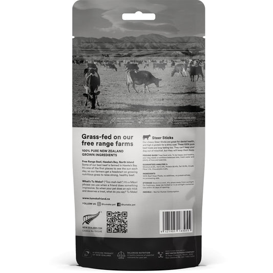 Tu Meke Air - Dried Treats Steer Sticks - 50g - Tuck In Healthy Pet Food & Animal Natural Health Supplies