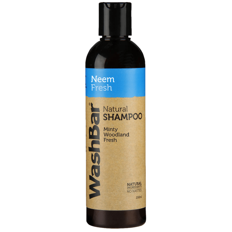 WashBar - Natural Shampoo 250ml - Neem Fresh - Tuck In Healthy Pet Food & Animal Natural Health Supplies
