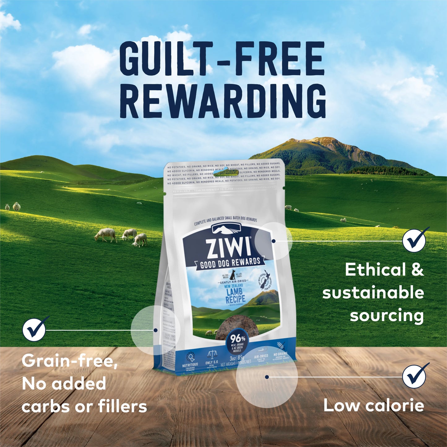 ZIWI Peak® Lamb Good Dog Rewards™ for Dogs