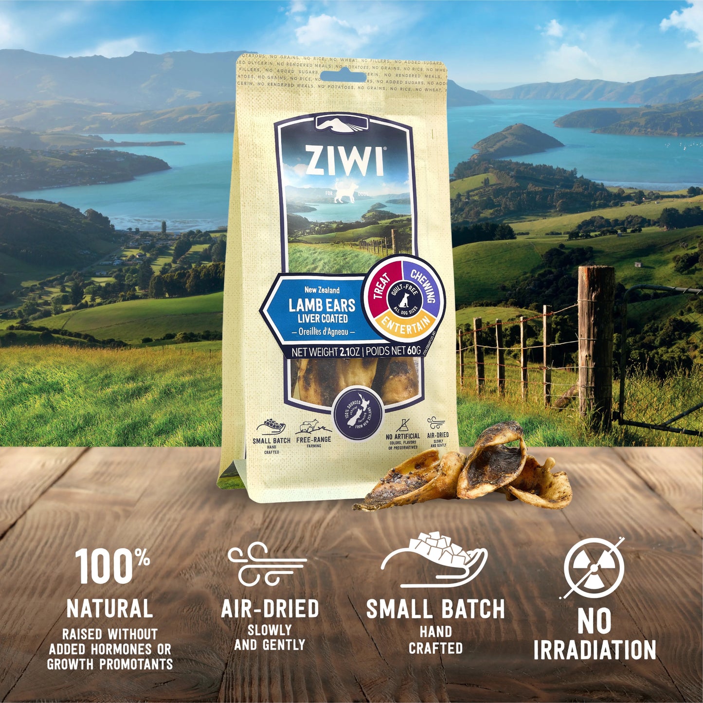 Lamb Ears - Liver Coated Healthy Chews for Dogs