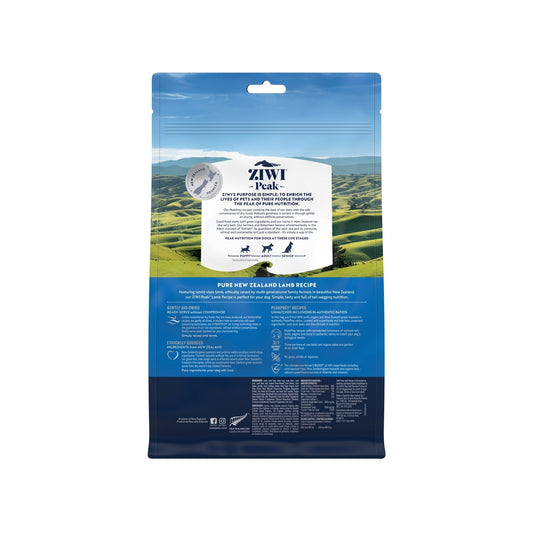 ZIWI Peak Air - dried Original Series Lamb Recipe for dogs - Air Dried - 454gm Bag - Warkworth