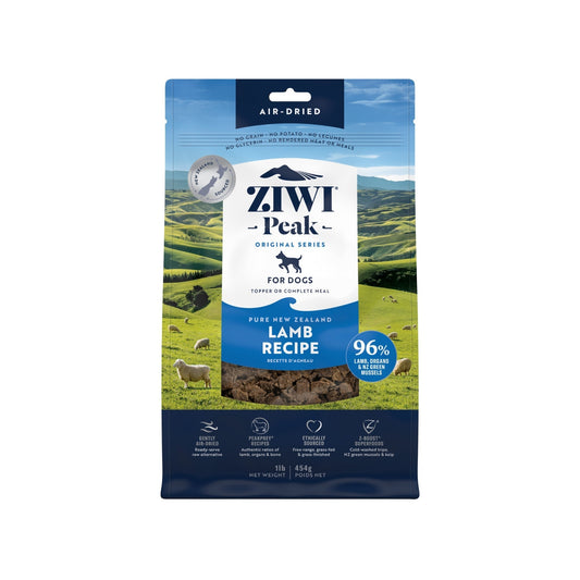 ZIWI Peak Air-dried Original Series Lamb Recipe for dogs - Air Dried - 454gm Bag - Warkworth