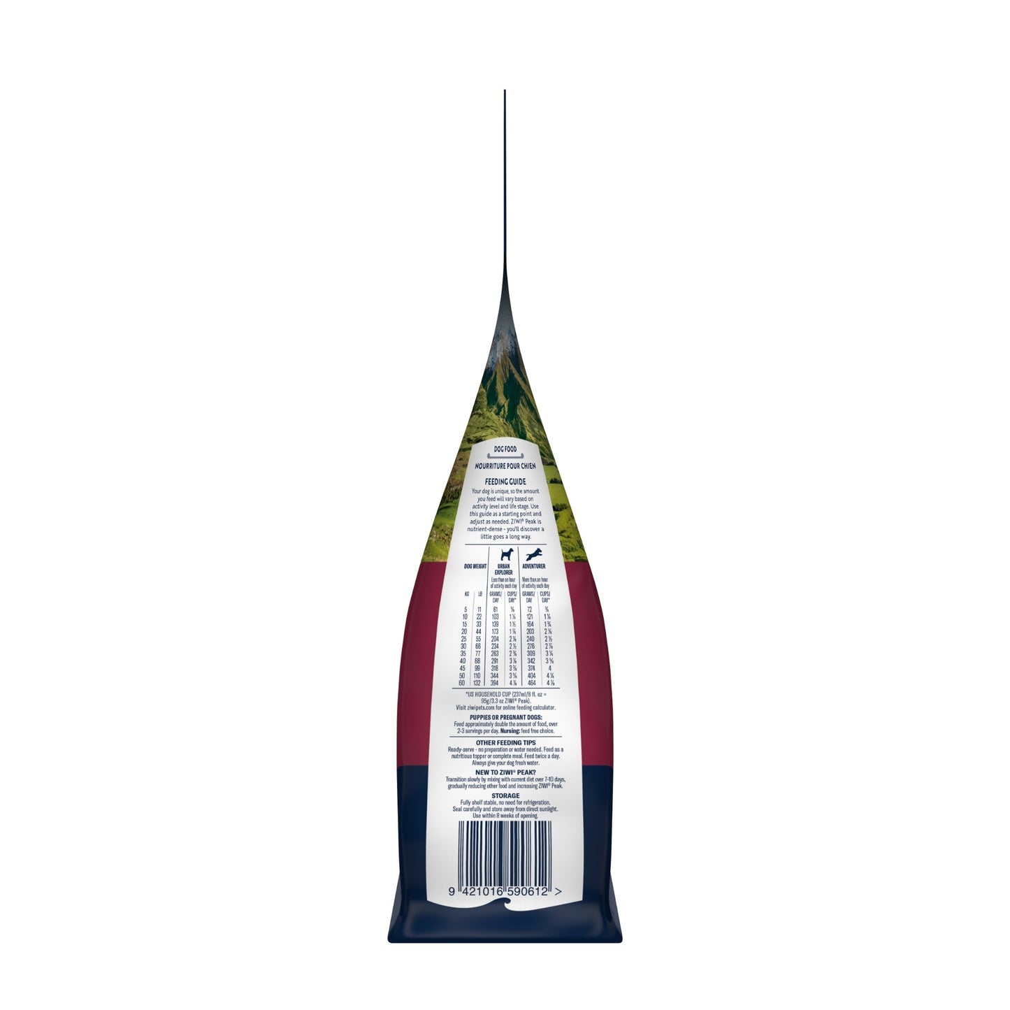 ZIWI Peak® Original Series Air-Dried Venison Recipe for Dogs - 1kg bag - package right side - Warkworth - Raw Alternative