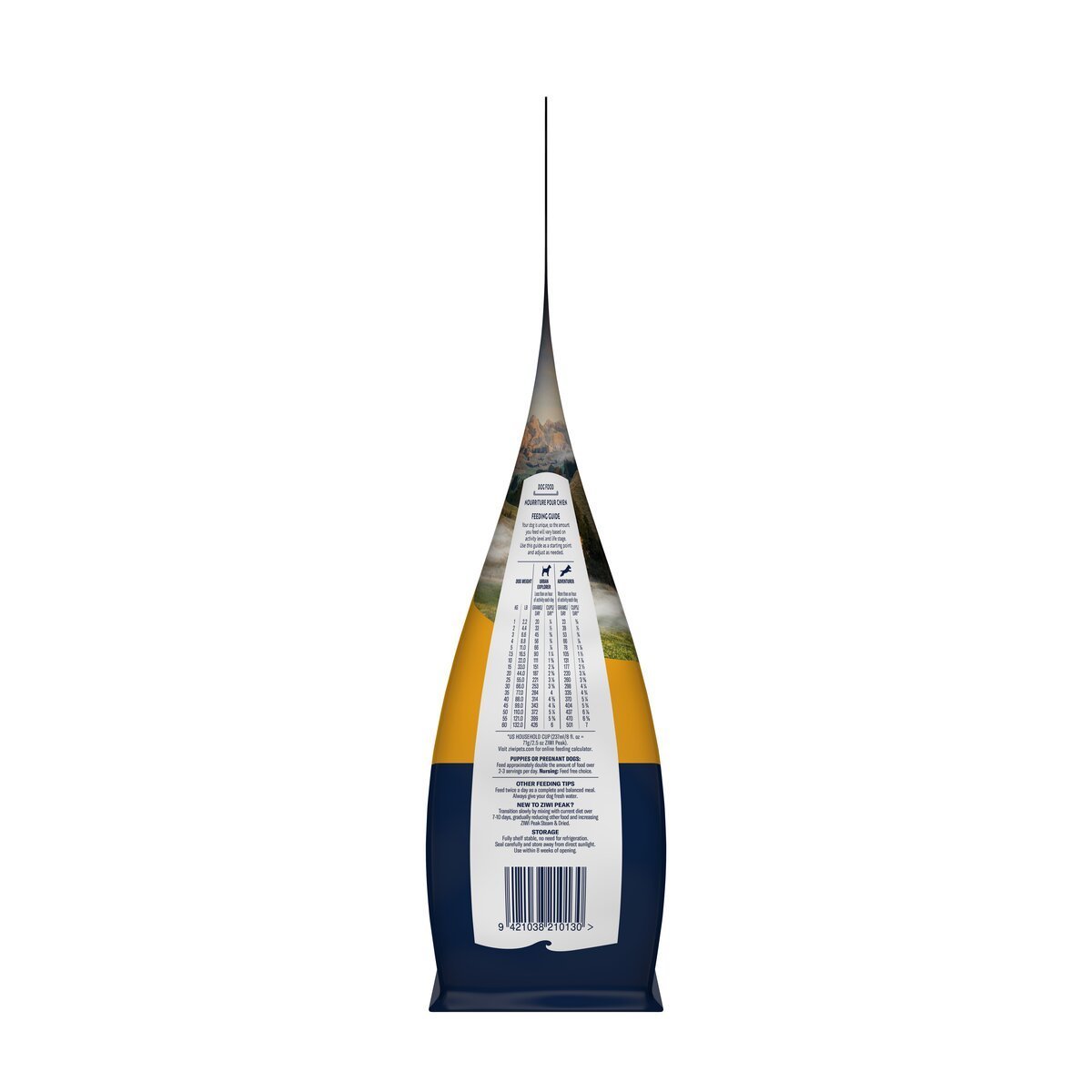 ZIWI Peak® Steam & Dried Chicken with Orchard Fruit - Food - Dry - 1.5kg Bag Right Side- Warkworth - Healthy Raw Alternative