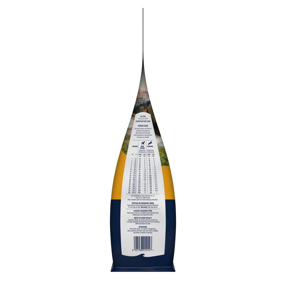 ZIWI Peak® Steam & Dried Chicken with Orchard Fruit - Food - Dry - 3.2kg Bag Right Side- Warkworth - Healthy Raw Alternative