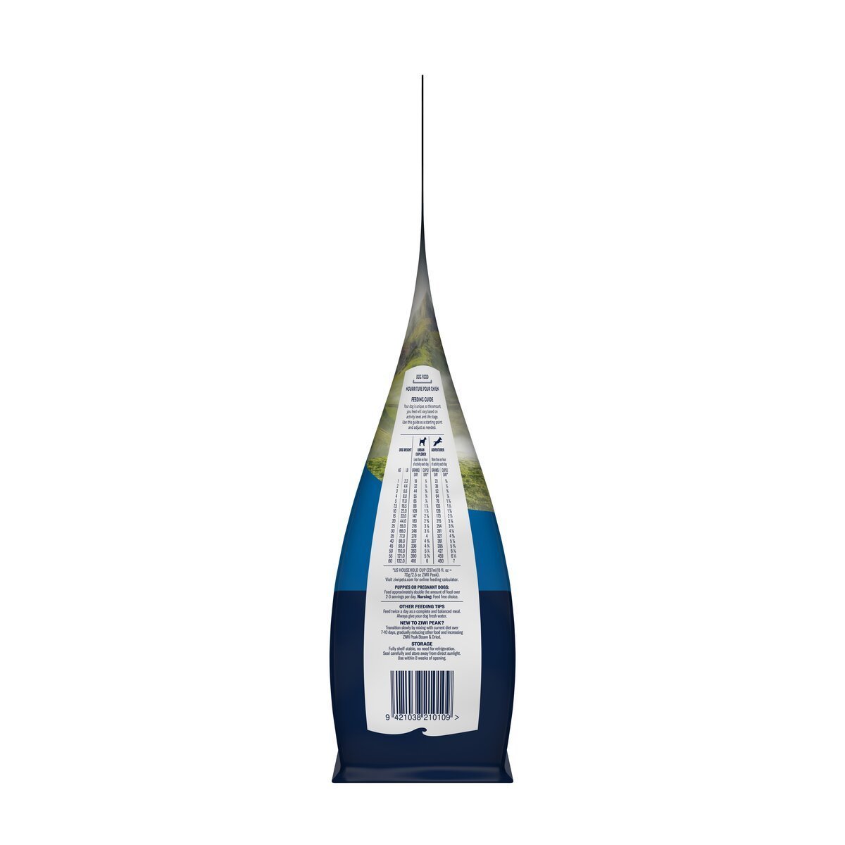 ZIWI Peak® Steam & Dried Lamb with Green Vegetables for dogs - Dry - 1.5kg Bag Right Side - Warkworth - Raw Alternative