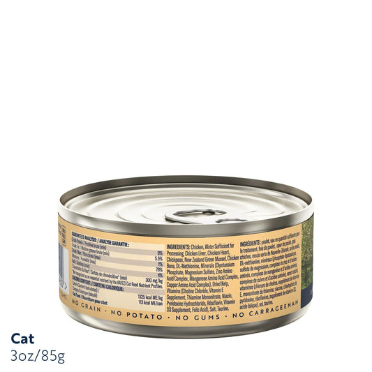 ZIWI Peak® Wet Original Series Chicken Recipe for cats - Food - 85g Can Back- Warkworth - Complete and Balanced Meal