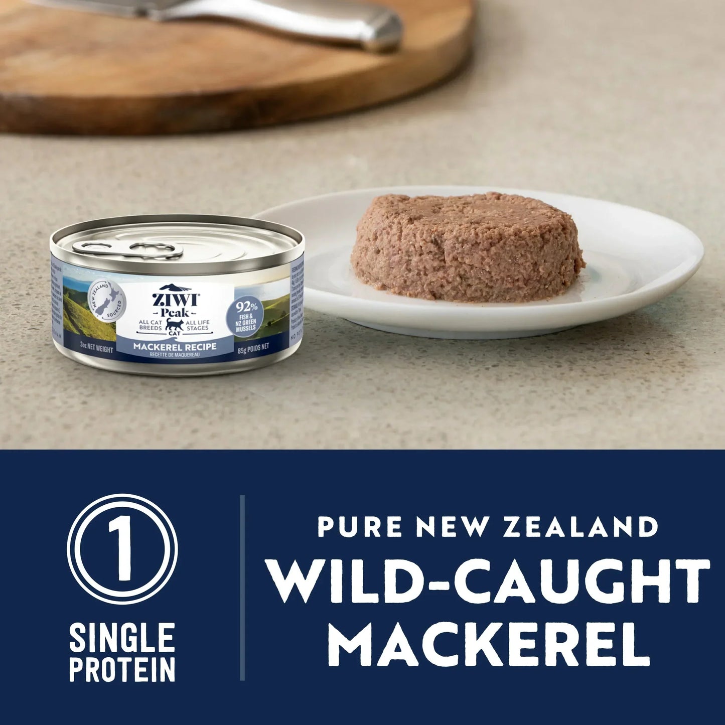 ZIWI Peak® Wet Original Series Mackerel Recipe for cats - Food - Single Protein - Warkworth = Pure New Zealand