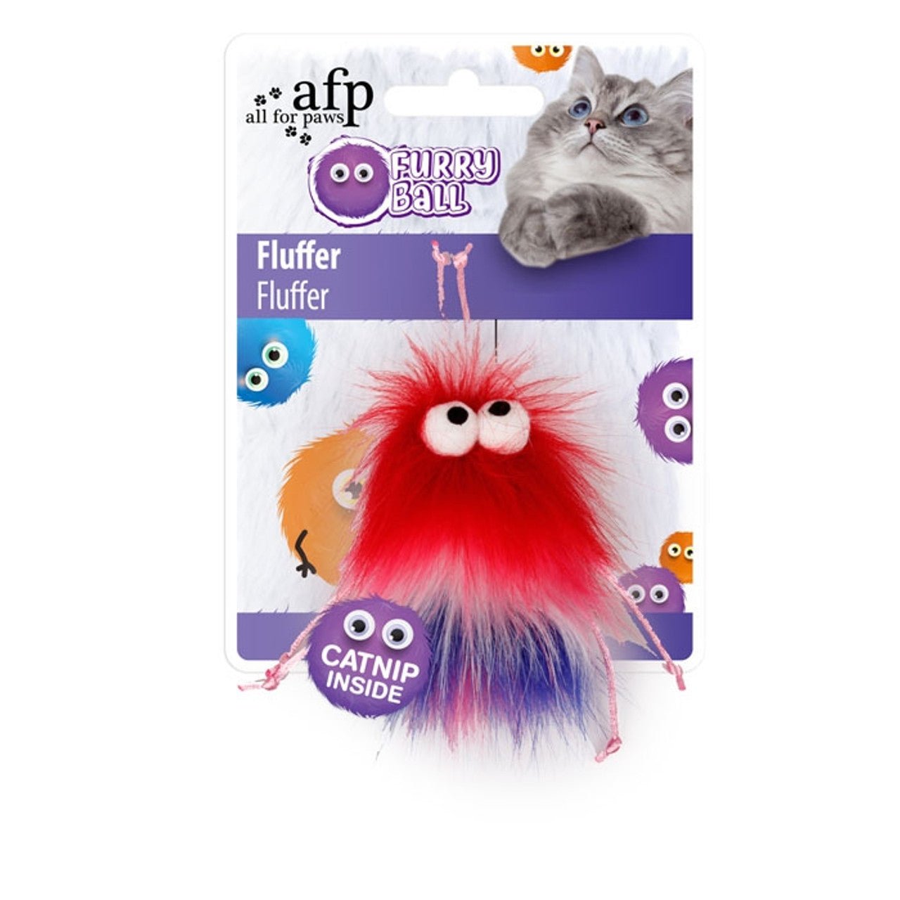 All For Paws Furry Ball Fluffer Ball - Tuck In Healthy Pet Food & Animal Natural Health Supplies