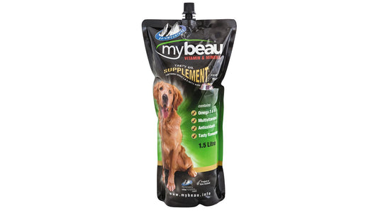 My Beau Dog Vitamin Supplement 1.5L Package Front - Tuck In Healthy Pet Food & Animal Natural Health Supplies