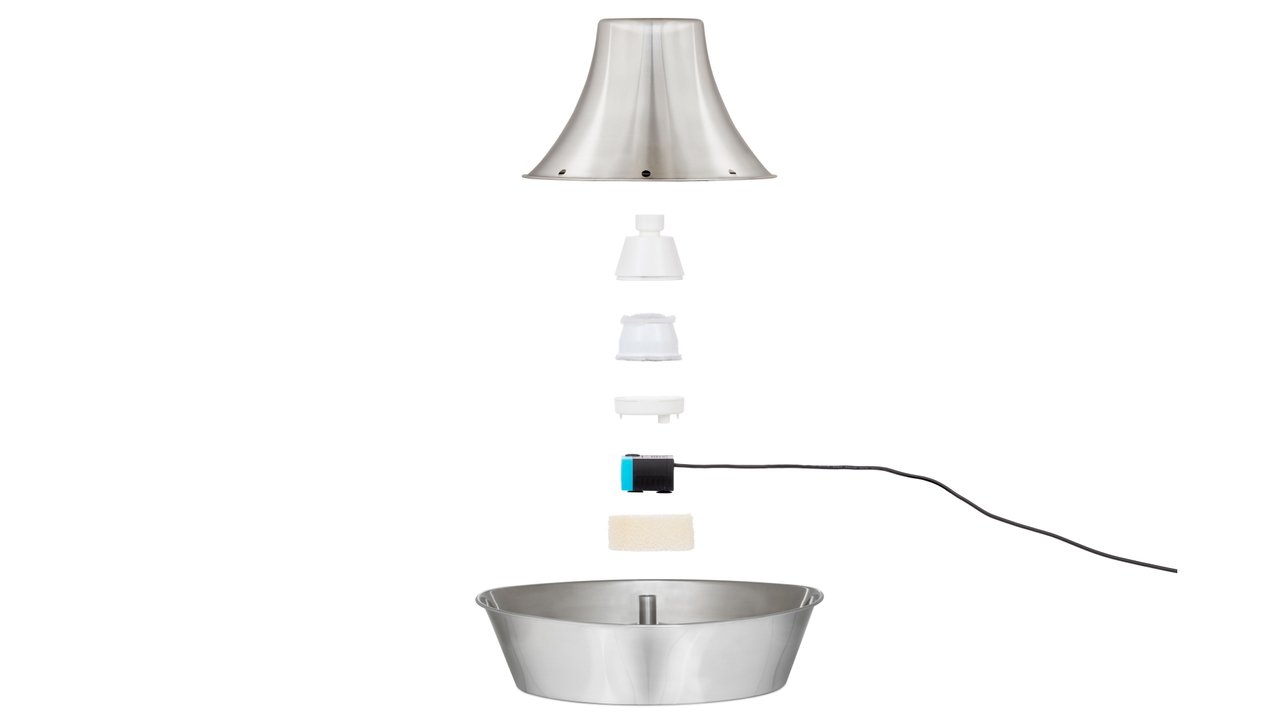 PetSafe Seaside Stainless Steel Pet Fountain - Tuck In Healthy Pet Food & Animal Natural Health Supplies