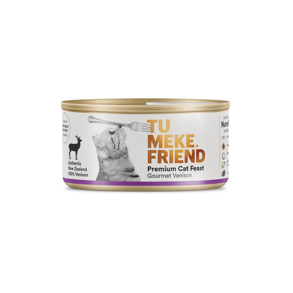 Tu Meke Cat Can Food - Gourmet Venison (85g) - Tuck In Healthy Pet Food & Animal Natural Health Supplies