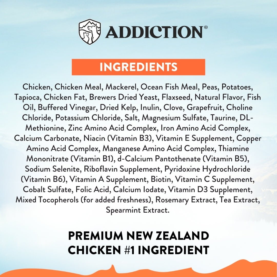Addiction Chicken Supreme Recipe - Food - Dry - Kitten Bag - Warkworth