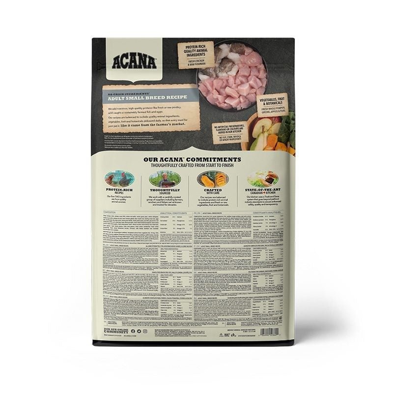 Acana Adult Small Breed Recipe for Dogs - Tuck In Healthy Pet Food & Animal Natural Health Supplies