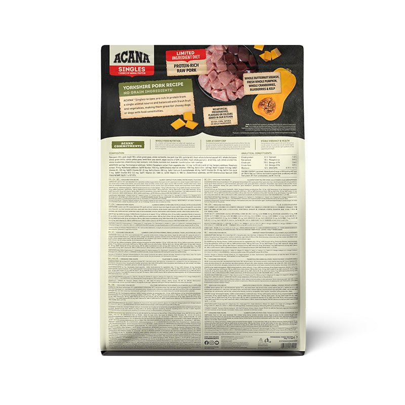 Acana Yorkshire Pork - Tuck In Healthy Pet Food & Animal Natural Health Supplies