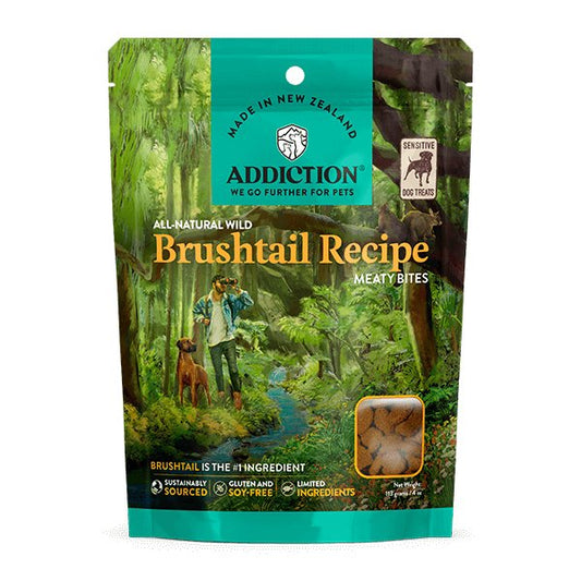 Addiction Brushtail Possum Meaty Bites - Tuck In Healthy Pet Food & Animal Natural Health Supplies