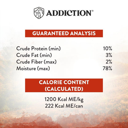 Addiction Wild Islands Forest Meat Venison & Beef Canned Cat Food 185 gm - Tuck In Healthy Pet Food & Animal Natural Health Supplies