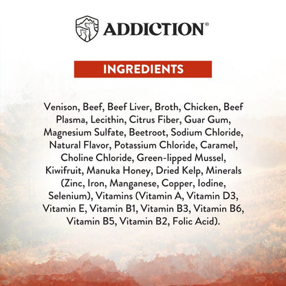 Addiction Wild Islands Forest Meat Venison & Beef Canned Cat Food 185 gm - Tuck In Healthy Pet Food & Animal Natural Health Supplies