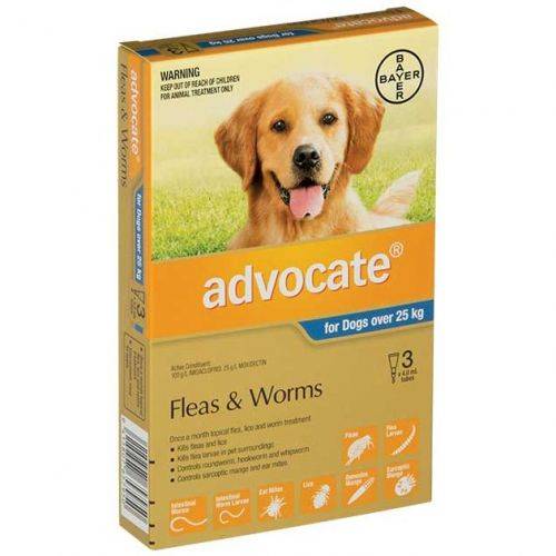 Advocate Topical Flea and Worm Treatment for Dogs - Tuck In Healthy Pet Food & Animal Natural Health Supplies