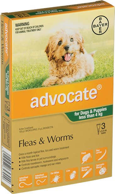 Advocate Topical Flea and Worm Treatment for Dogs - Tuck In Healthy Pet Food & Animal Natural Health Supplies