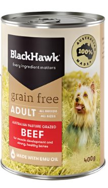 Black Hawk Adult Grain Free Wet Dog Food - Beef - Tuck In Healthy Pet Food & Animal Natural Health Supplies