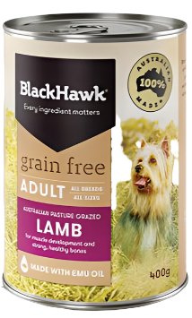 Black Hawk Adult Grain Free Wet Dog Food - Lamb - Tuck In Healthy Pet Food & Animal Natural Health Supplies