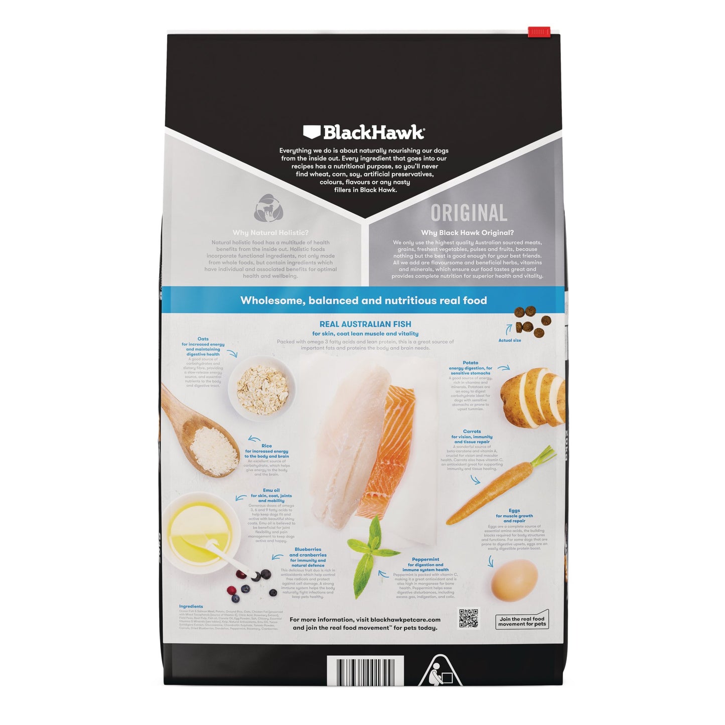 Black Hawk Fish & Potato for Adult Dogs - Tuck In Healthy Pet Food & Animal Natural Health Supplies