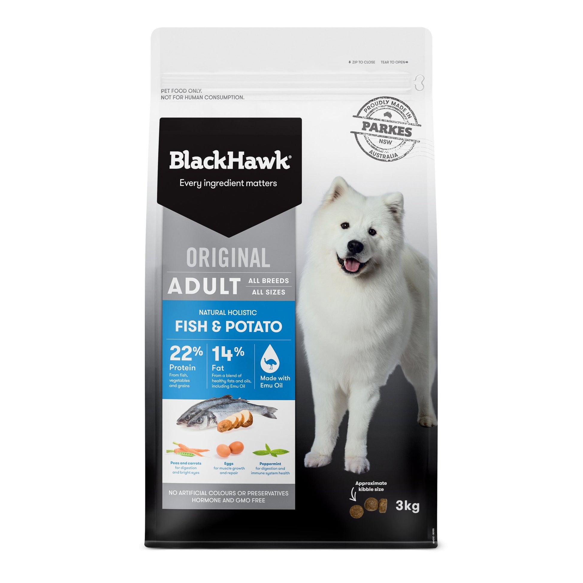 Black Hawk Fish & Potato for Adult Dogs - Tuck In Healthy Pet Food & Animal Natural Health Supplies