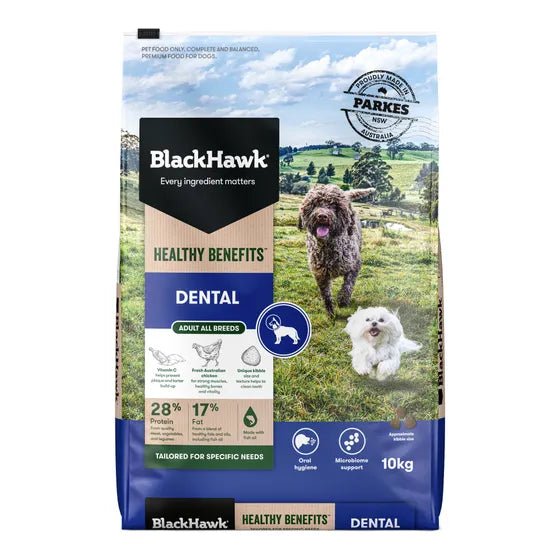 Black Hawk Healthy Benefits Dental for Adult Dogs - Tuck In Healthy Pet Food & Animal Natural Health Supplies