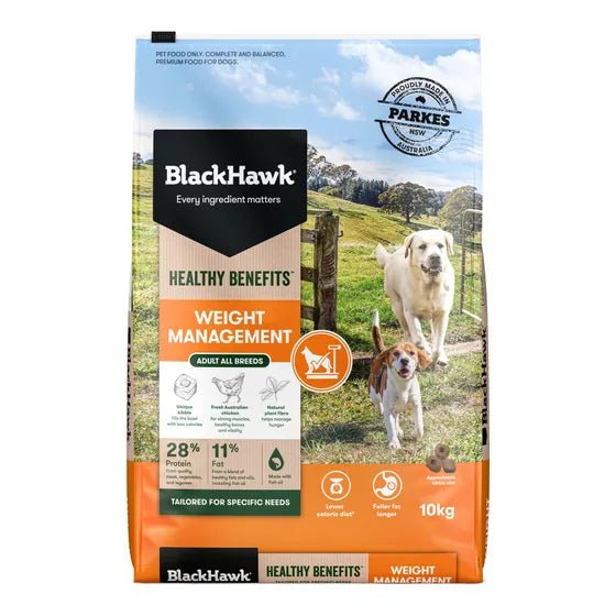 Black Hawk Healthy Benefits Weight Management for Adult Dogs - Tuck In Healthy Pet Food & Animal Natural Health Supplies