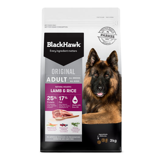 Black Hawk Lamb & Rice for Adult Dogs - Tuck In Healthy Pet Food & Animal Natural Health Supplies