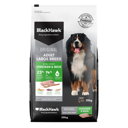 Black Hawk Large Breed Chicken for Adult Dogs - Tuck In Healthy Pet Food & Animal Natural Health Supplies